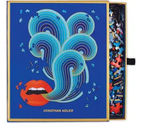 Galison Metallpuzzle in Lippenform, Jonathan Adler , 750 Teile, Größe 69 × 55 cm