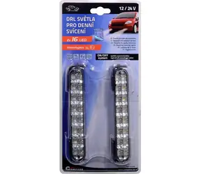Compass Tagfahrlicht 16 LED / Tagfahrlicht / Ein/Aus-System / E4-Zulassung / 2er-Set