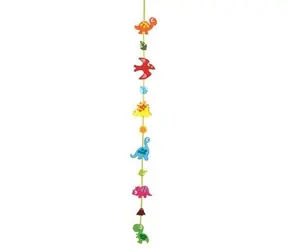 FOLIA 52932 Kreatives Filzset Dinosauriergirlande / Kreatives Nähset / ab 8 Jahren