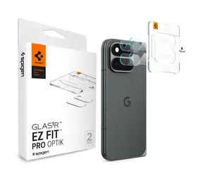 Spigen Glass tR EZ Fit Optik Pro für Google Pixel 11 Pro Fold / Kameraschutzglas / 2 Stück / 9H gehärtetes Glas