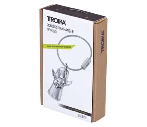 TROIKA Schlüsselanhänger Valerie / SWAROVSKI® Elemente / Silber / Metallguss