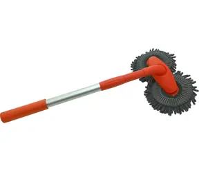 Compass DUO BRUSH Teleskopbürste 60-112 cm / Rotierende Waschbürste / Mikrofaser / Doppelkopf