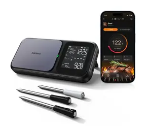 Inkbird INT-33-BW / Thermometer / 3 Sonden / WLAN 5 GHz/2,4 GHz & Bluetooth 5.4 / Reichweite 198 m / IP67