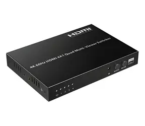 PremiumCord HDMI-Switch 4:1 / HDMI-Switch / 4K 60Hz / Multi-Display-System
