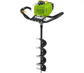 Fieldmann FZPV 5005-B / Benzin-Erdbohrer / 52 cm3 / 1,45 kW / Erdbohrer 80x15 cm / 12,5 kg