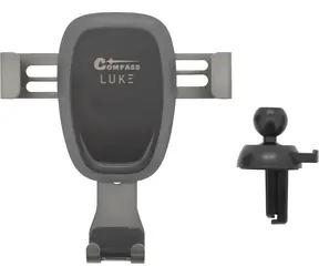 Compass LUKE-A dunkelgrau / Handyhalterung / für Lüftungsgitter / Schwerkraftmontage / bis zu 6,5 Zoll
