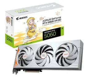 GIGABYTE AORUS GeForce RTX 5060 ARI 8G / Grafikkarte / 2722 MHz / 8 GB GDDR7 / 128 Bit / 3x DP + 1x HDMI / 550 W