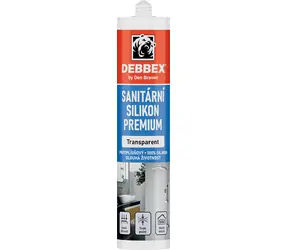 DEBBEX BY DEN BRAVEN Hygienesilikon Premium transparent / 280 ml / Kartusche