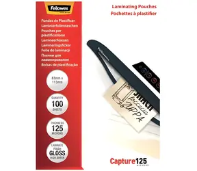 Fellowes Capture 83x113 mm / Laminierfolie / 125 µm / glänzend / 100 Stück