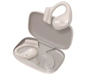 JVC HA-NP50T beige / Kabelloser Kopfhörer mit Mikrofon / Bluetooth 5.3 / IPX5 / Schnellladefunktion