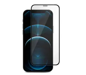 eSTUFF Titan Shield / Schutzglas / Apple iPhone 12/12 Pro / Gehärtetes Glas / Vollflächig klebend