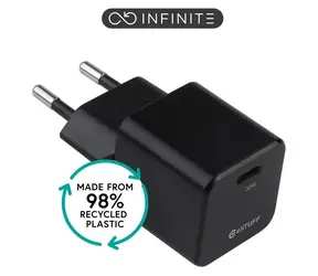 eSTUFF INFINITE (GRS) Schwarz / USB-Ladegerät / USB-C / 30 W / Schnellladung