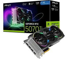 PNY GeForce RTX 5070 Ti ARGB EPIC-X RGB 16GB / Grafikkarte / 16GB GDDR7 / 256-Bit / DLSS4 / 1x HDMI + 3x DP / 750W