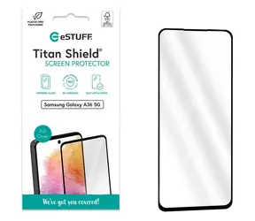 eSTUFF Samsung Galaxy A36 5G / Schutzglas / gehärtet / vollflächig klebend