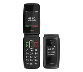 Gigaset GL795 schwarz / Seniorenhandy / 4G / Nano-SIM / VoLTE / USB-C