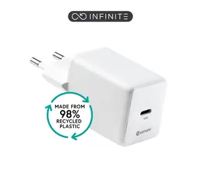 eSTUFF INFINITE weiß / USB-Ladegerät / USB-C / 45 W / GaN / Schnellladung