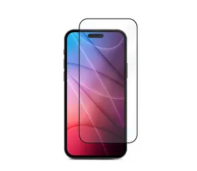 eSTUFF Titan Shield Schutzglas für Apple iPhone 14 Pro / Gehärtetes Glas / Vollflächig verklebt / 9H