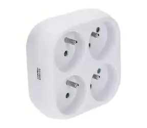 Solight 4-fach Steckdosenleiste weiß / 230 V - 16 A / Kindersicherung