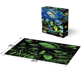 Prime 3D Leuchtpuzzle Hai / 500 Teile / ab 8 Jahren