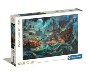 Clementoni Puzzle Schlacht der Piraten / 6000 Teile / ab 10 Jahren