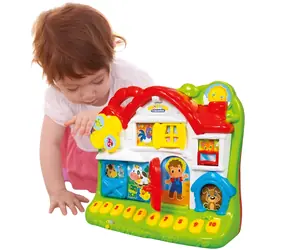 Clementoni Baby Fröhlicher Kuckucksbauernhof / Interaktives Spielzeug / 12 Tiere / Geräusche und Lichter