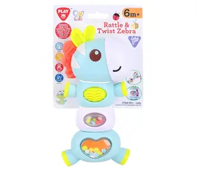 PLAYGO Rassel und drehbares ZEBRA / Kunststoff / 12 x 21,5 x 5,5 cm