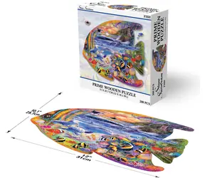 Prime 3D Holzpuzzle Fisch / 200 Teile / ab 3 Jahren