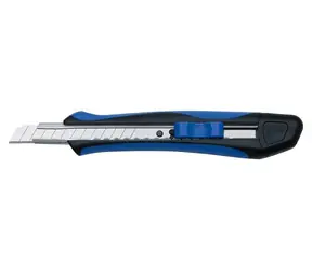 WEDO SOFTGRIP blau-schwarz / Abbrechmesser / 9 mm