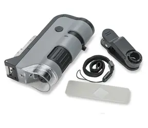 Carson MicroFlip / Taschenmikroskop / LED-Beleuchtung / Vergrößerung 100-250x