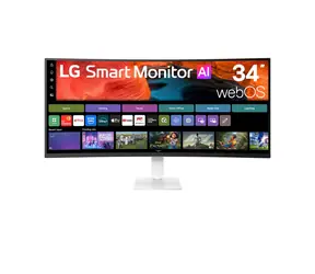 34" LG 34U640SB-W weiß / Monitor / VA / WQHD 3440x1440 / 144Hz / Curved 1800R / Lautsprecher