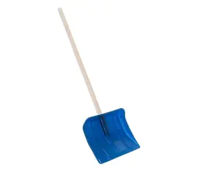 Kinderschneeschaufel blau / Höhe 87 cm / Holz, Kunststoff / ab 3 Jahren