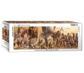 EUROGRAPHICS Panoramapuzzle Dinosaurier / 1000 Teile / 99 x 33 cm