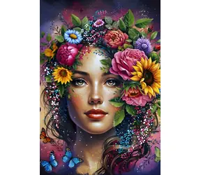 ALIPSON Puzzle Lady in Bloom / 1000 Teile / 47,8 x 69 cm