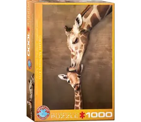 EUROGRAPHICS Puzzle Giraffenkuss / 1000 Teile / 48,9 x 67,6 cm