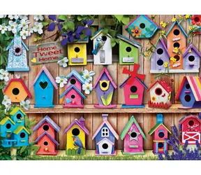 EUROGRAPHICS Puzzle Vogelhäuser / 1000 Teile / 67,6 × 48,9 cm