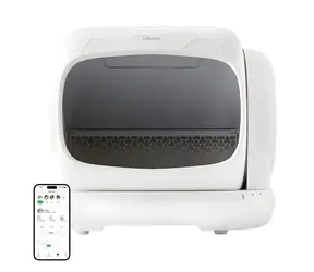 UBPet C41 / Intelligente, selbstreinigende Katzentoilette / bis 15 kg / Volumen 106 l / App-Steuerung