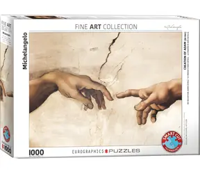 EUROGRAPHICS Puzzle Die Erschaffung Adams (Bilddetail) / 1000 Teile / 67,63 x 48,89 cm