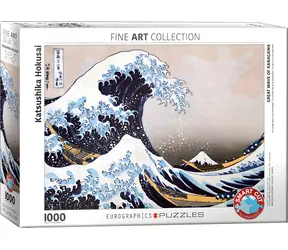 EUROGRAPHICS Puzzle Die große Welle vor Kanagawa / 1000 Teile / 67,63 x 48,89 cm