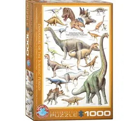 EUROGRAPHICS Puzzle Dinosaurier aus dem Jura / 1000 Teile / 48,9 × 67,6 cm