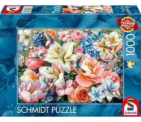 Schmidt Puzzle Blumen in Pastellfarben / 1000 Teile