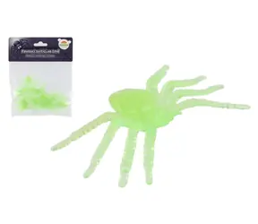TEDDIES Leuchtende Spinnen, 20 Stück / Partydekoration / Kunststoff / 5 x 3 cm / ab 3 Jahren