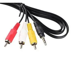 Zircon AV-Kabel für Kaon, Zircon AIR- und TESLA Receiver / Kabel / CINCH (RCA)