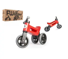 FUNNY WHEELS Rider Sport Laufrad rot / 2in1 / Sattelhöhe 28/31 cm / Tragkraft 25 kg / ab 18 m