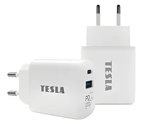 TESLA Power Charger T220 weiß / Ladegerät / Dual / 25 W / PD 3.0 / PPS