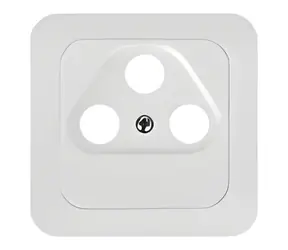 TeleTek SA weiß / Installationsdose / 3-Loch-Deckel / Unterputzmontage