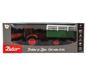 TEDDIES Zetor RC-Traktor mit Anhänger / RC-Auto / 2,4 GHz / Sound und Licht / 42 cm / ab 3 Jahren