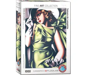 EUROGRAPHICS Puzzle Mädchen in Grün / 1000 Teile / 67,6 × 48,9 cm