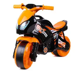 TEDDIES Laufrad Orange-Schwarz / Kunststoff / Tragkraft 20 kg / ab 2 Jahren