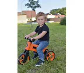 FUNNY WHEELS Rider SuperSport Laufrad orange / 2in1 / Sattelhöhe 28/30 cm / Belastbarkeit 25 kg / ab 18 Monaten