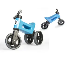 FUNNY WHEELS Rider Sport Laufrad blau / 2in1 / Sattelhöhe 28/31 cm / Tragkraft 25 kg / ab 18 m